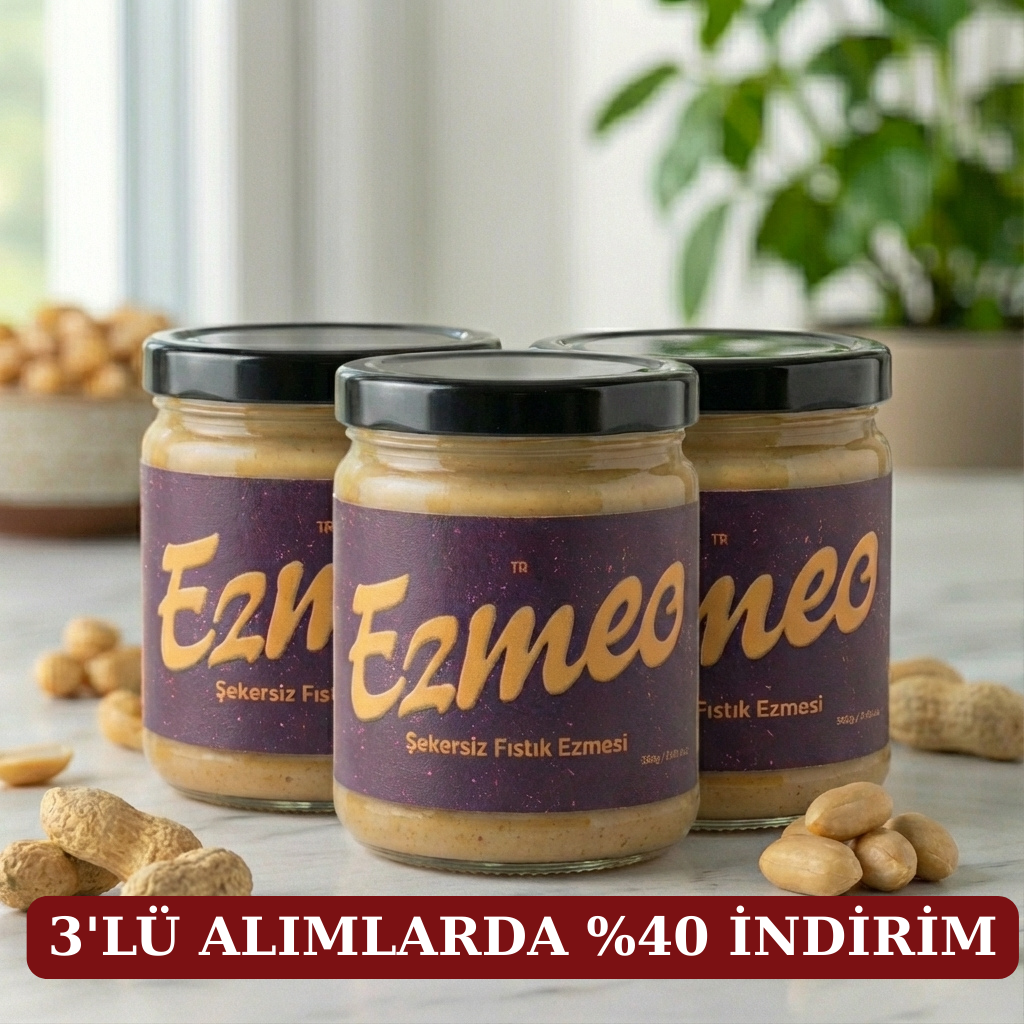 Şekersiz fıstık ezmesi kereviz sapları ile sağlıklı atıştırmalık sunum