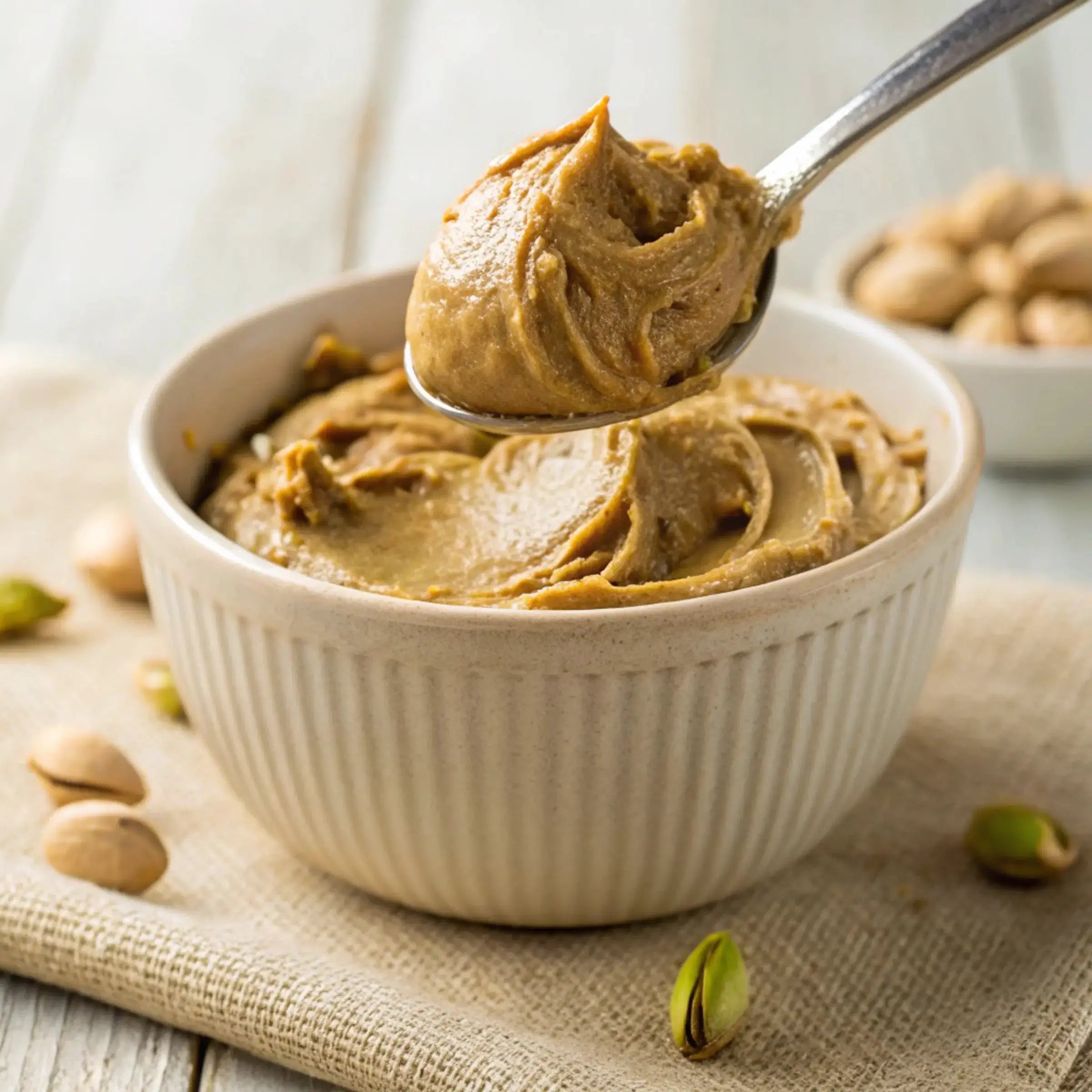 katkısız ballı antep fıstığı ezme natural sweetened antep doğal tatlandırıcı glutensiz protein
