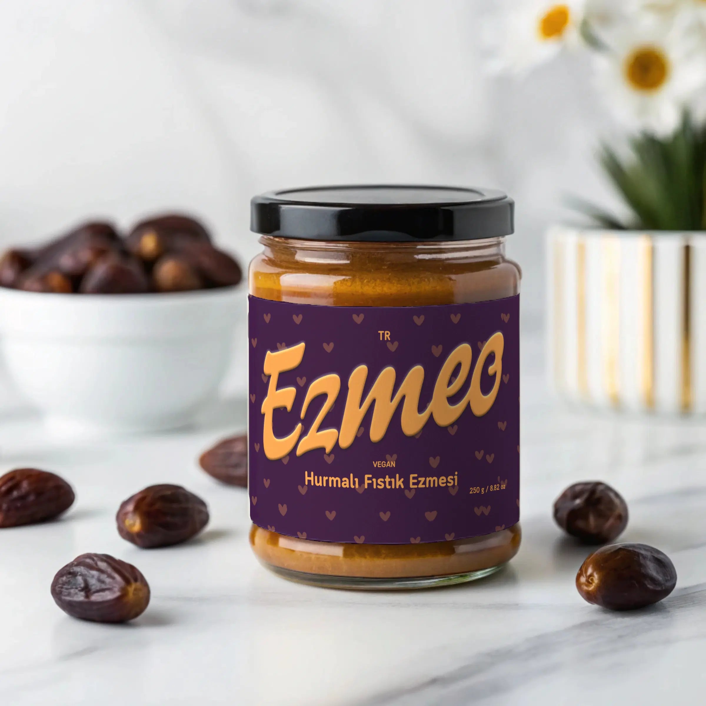 katkısız hurmalı fıstık ezme naturally sweetened peanut doğal tatlandırıcı glutensiz protein
