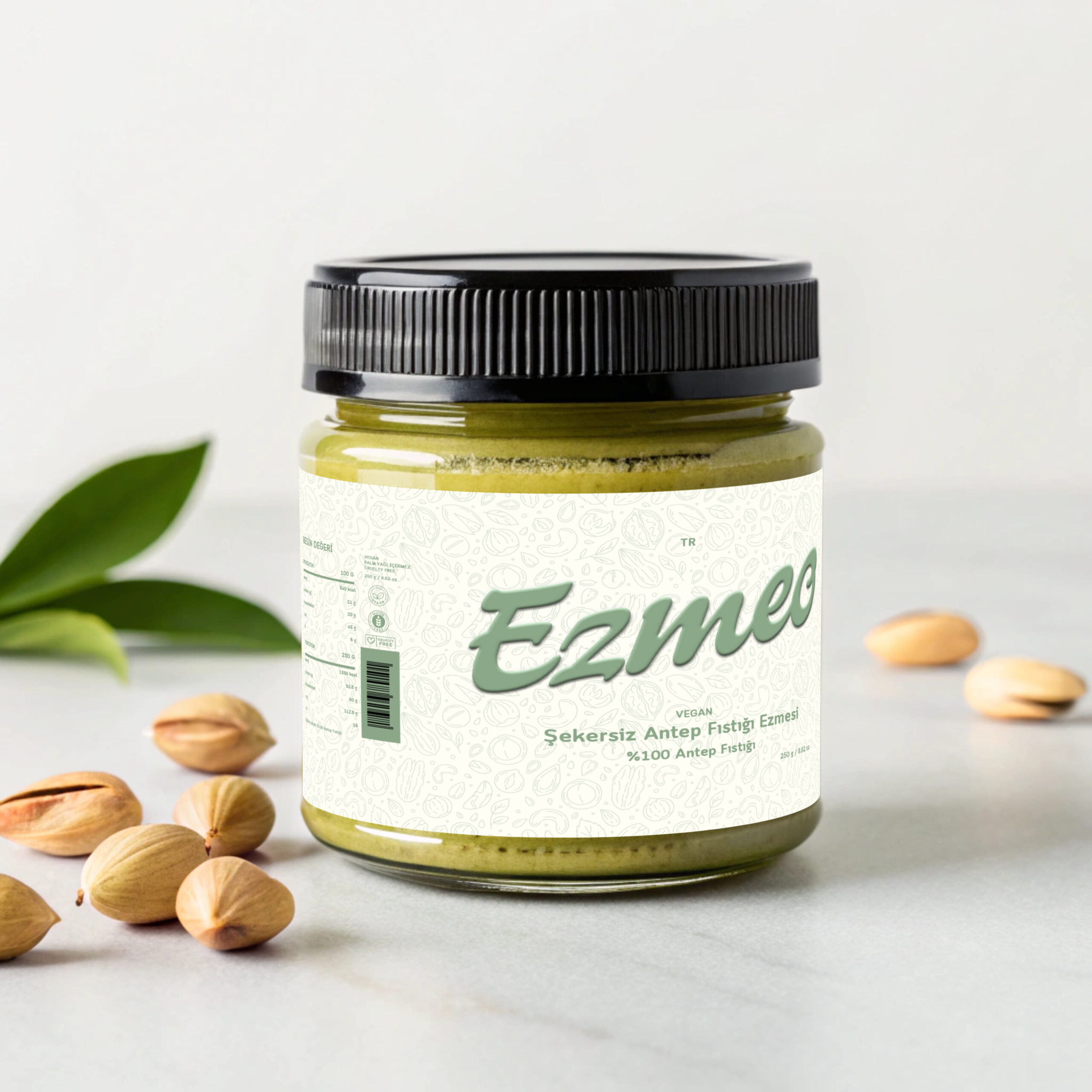 Şekersiz Antep fıstığı Ezmesi